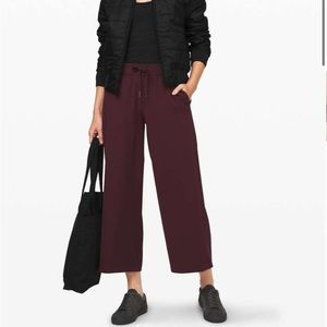 lululemon athletica Burgundy Wide-Leg Pants